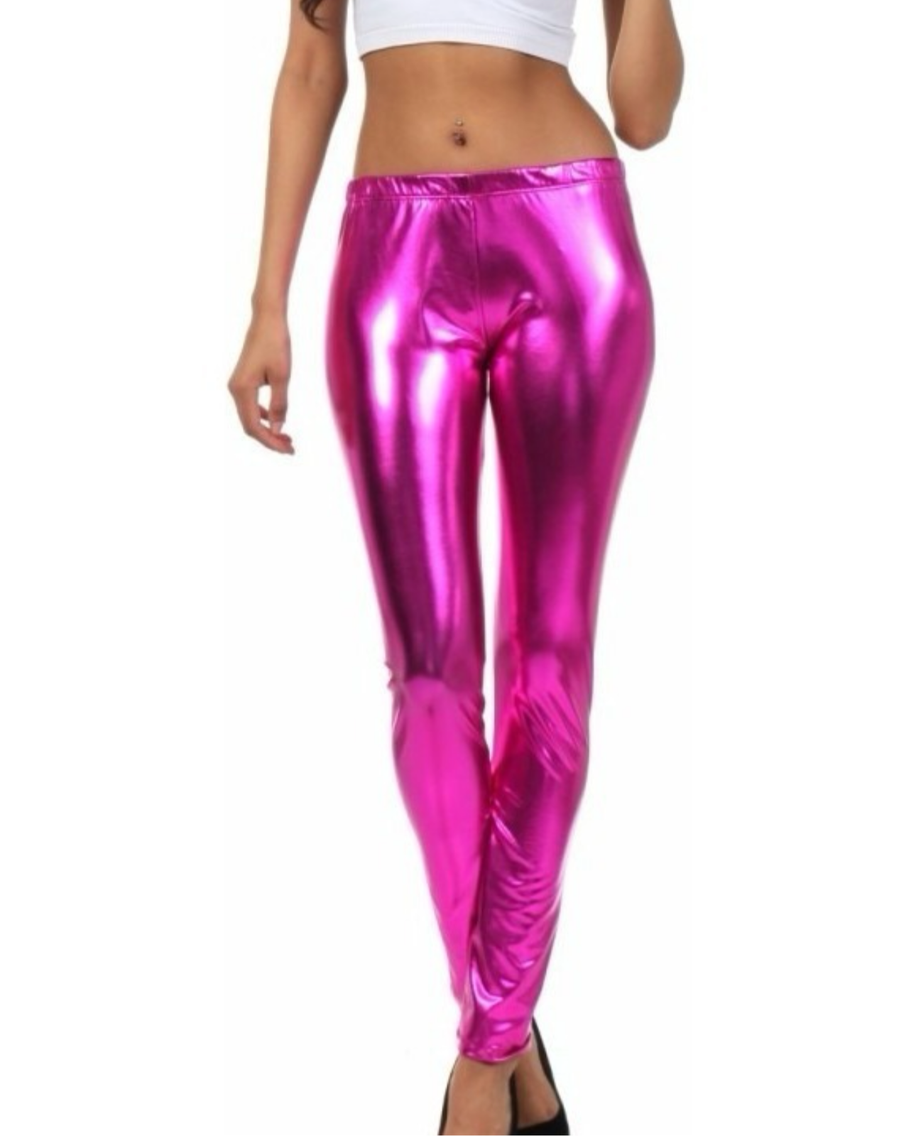 Únicas piezas Leggings metalico rosa