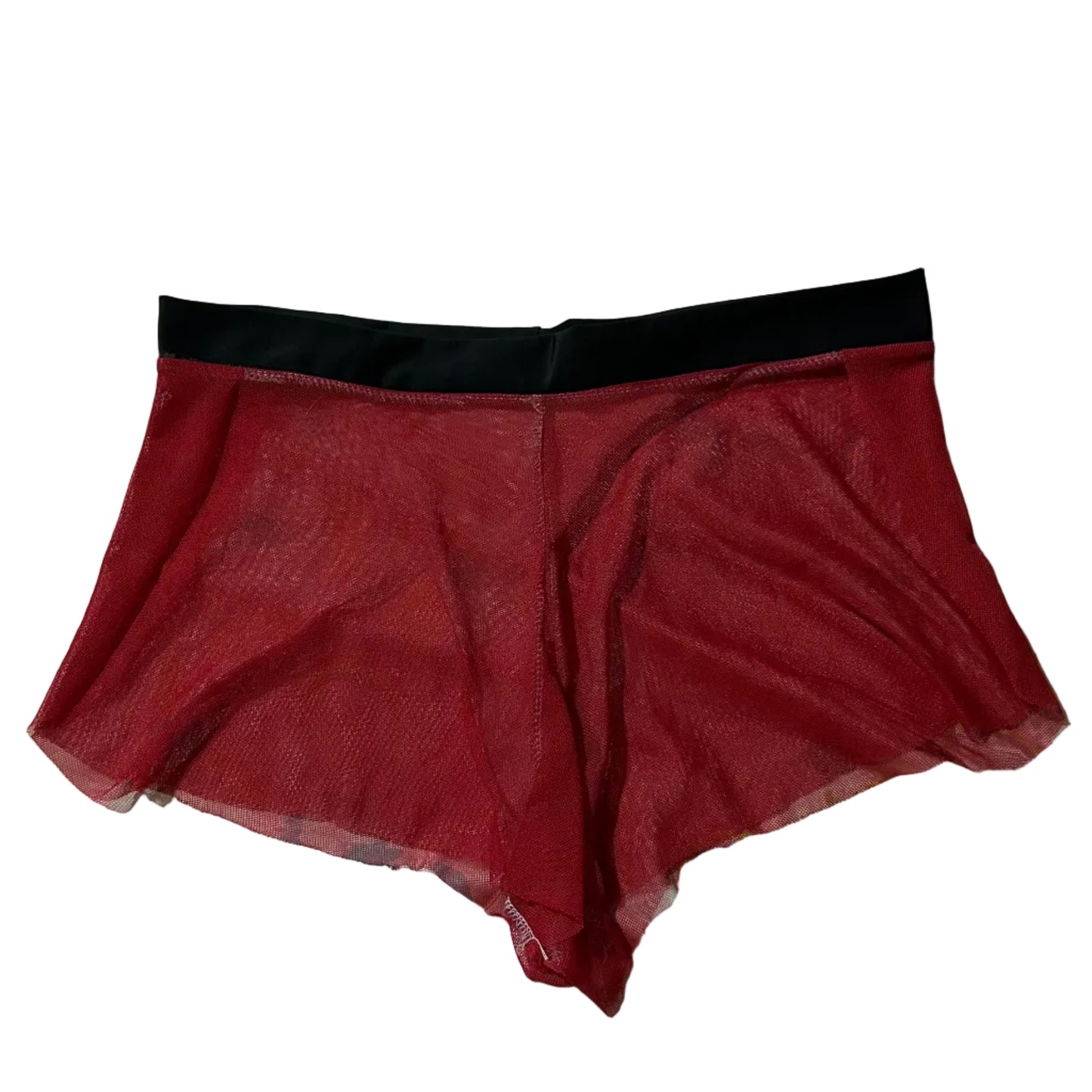 Falda mesh rojo/negro ch/m