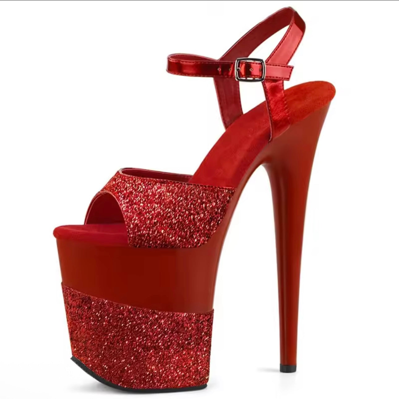 Zapatillas glitter 8”