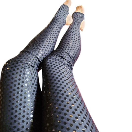 Leggings con grip color negro