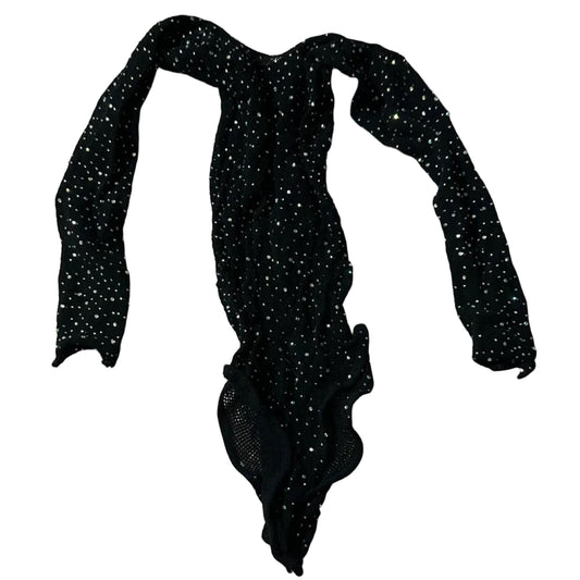 Body red negro con brillos unitalla