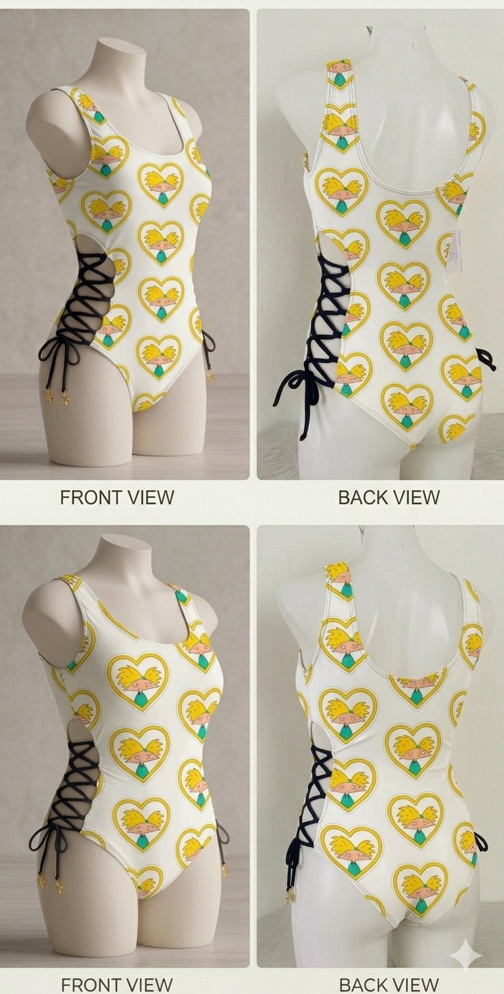 Body Medusa amarres laterales cabeza de balon! Inspirado.