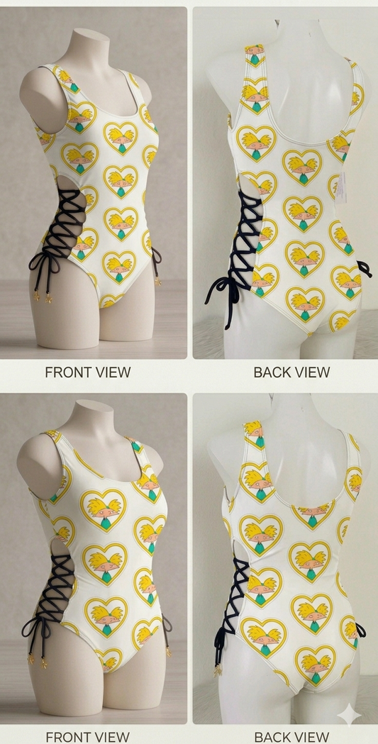 Body Medusa amarres laterales cabeza de balon! Inspirado.