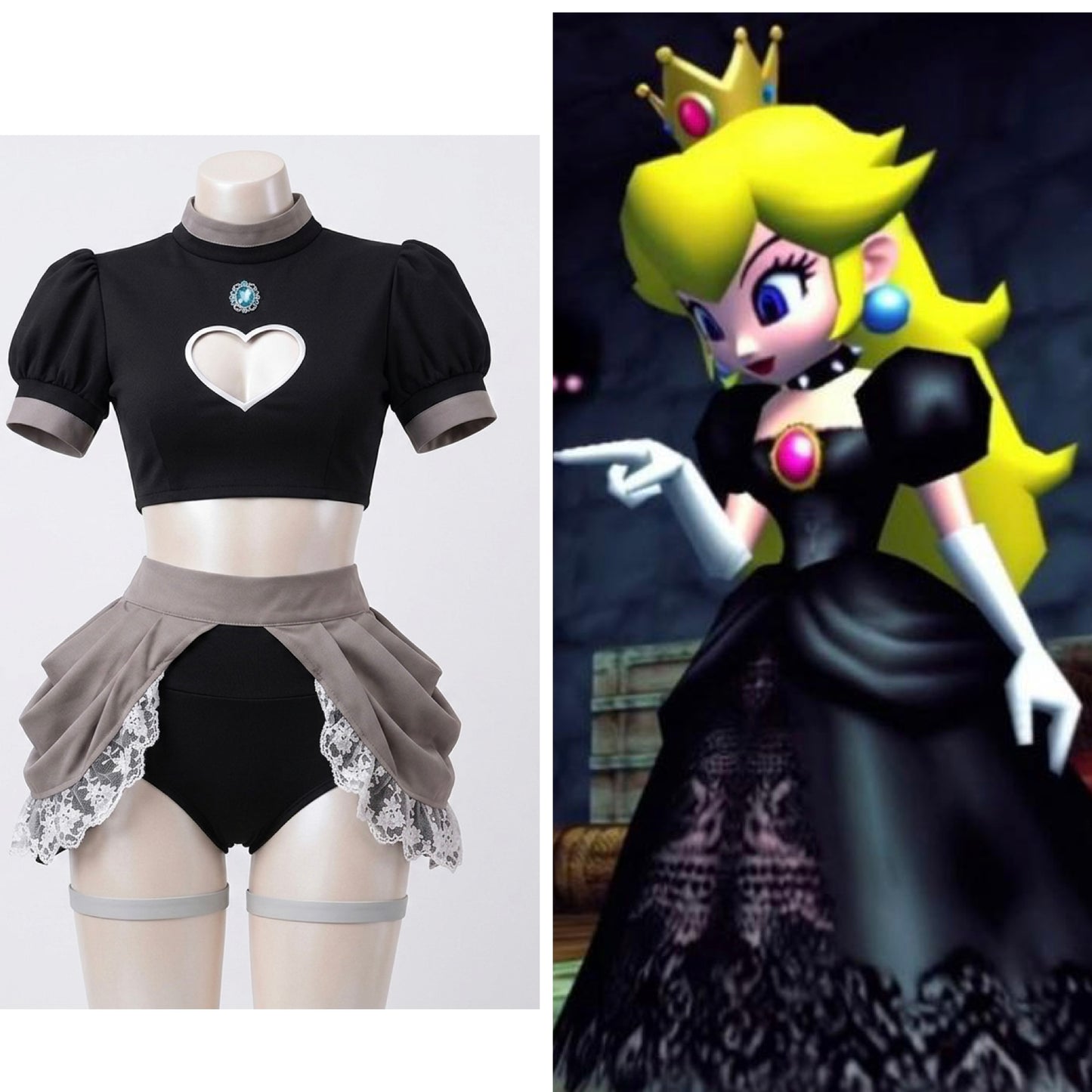 Conjunto hermana princesa 👸 peach Dark Peach Gothica