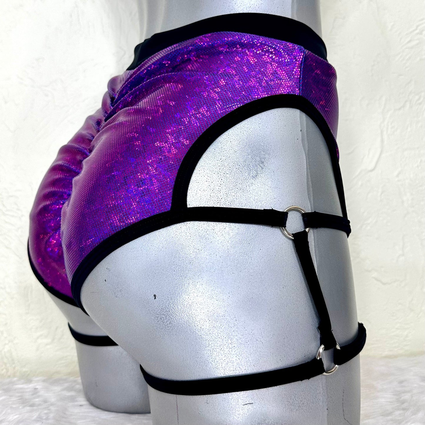 Cachetero arnés cadera morado