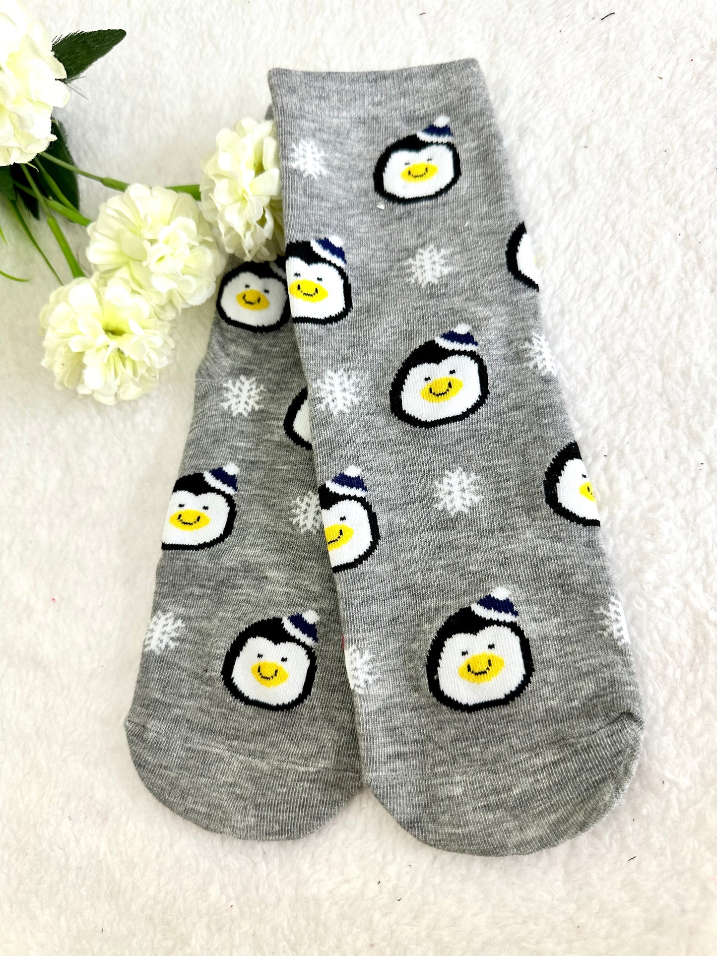 Calcetines navideños pingüino