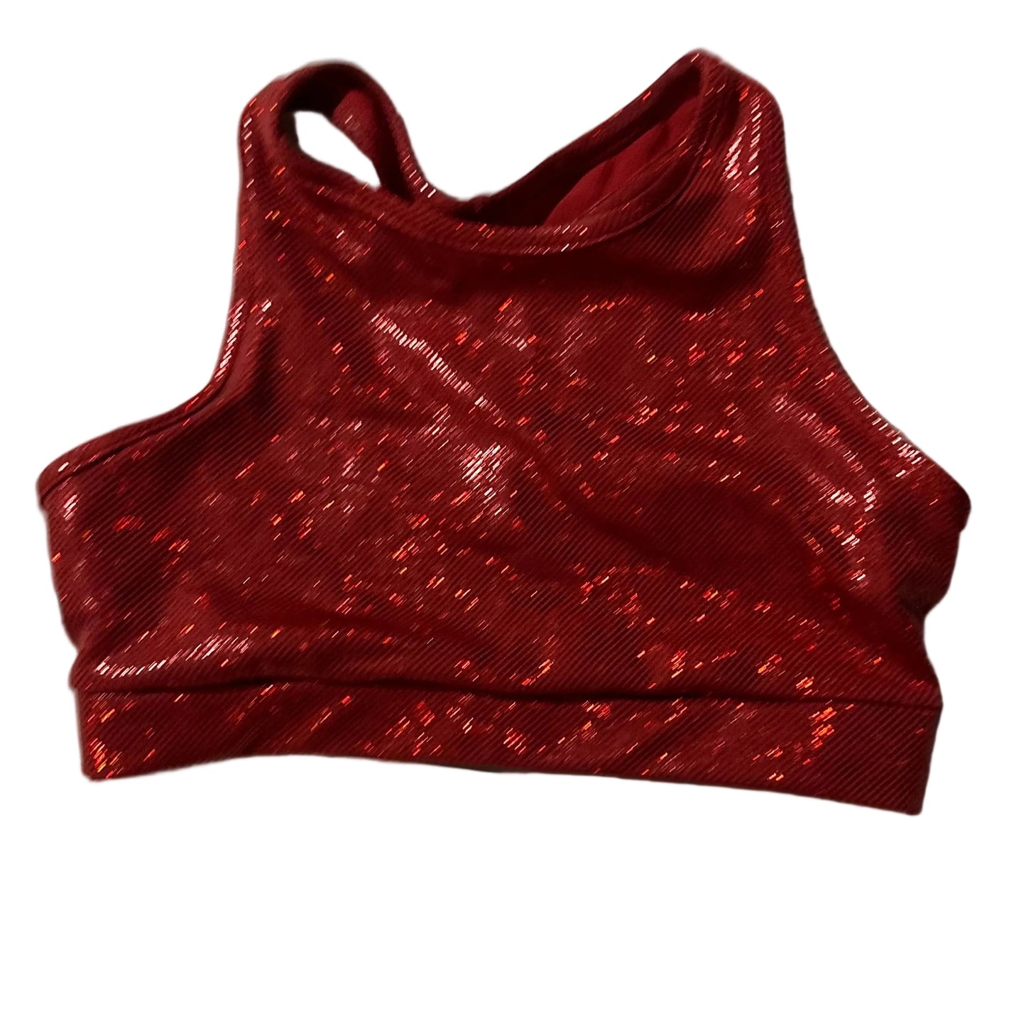 Top rojo holograma xs/s