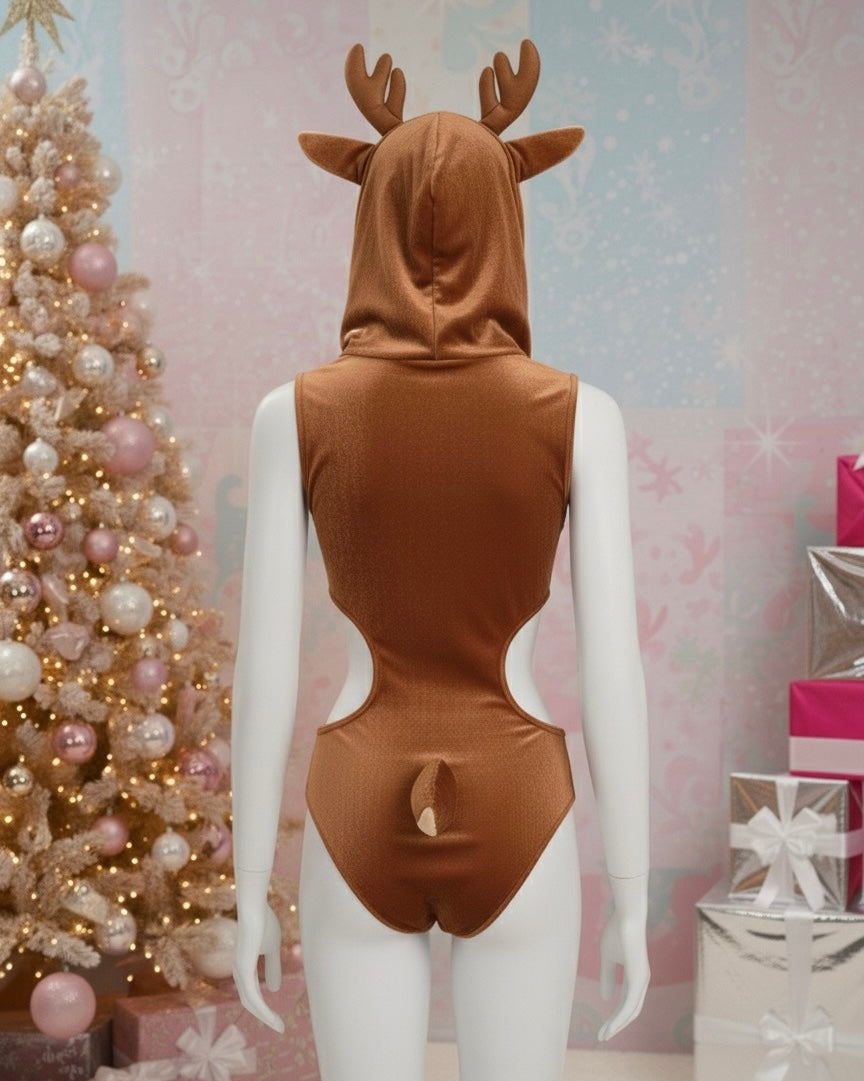 Body reno, navideño, con capucha y calentadores 🎄