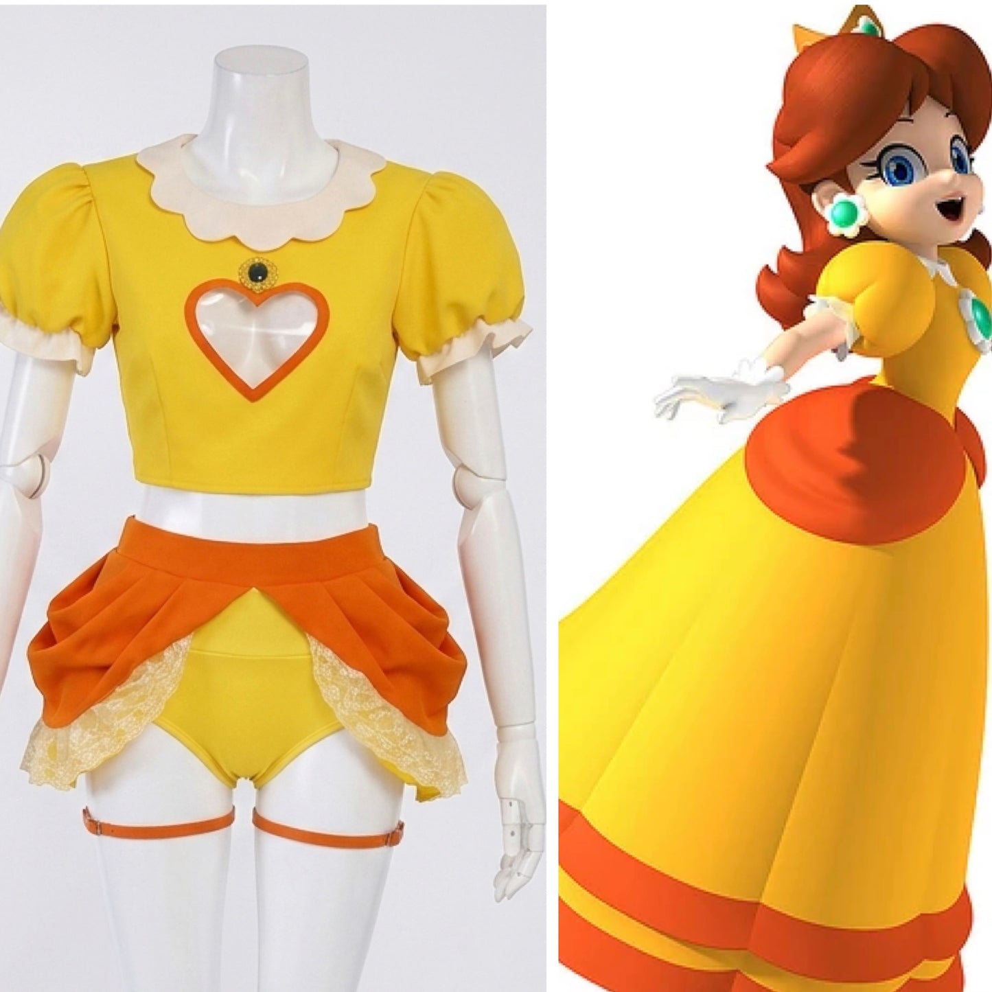 Conjunto hermana princesa 👸 peach Daisy