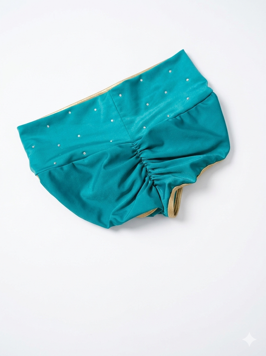 Cachetero azul con brillos CH