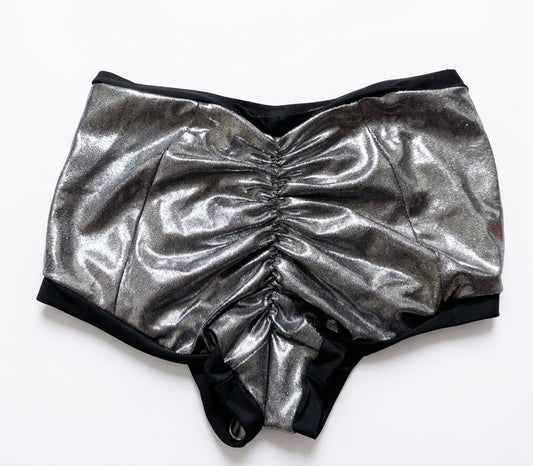 Short plata pretina alta M