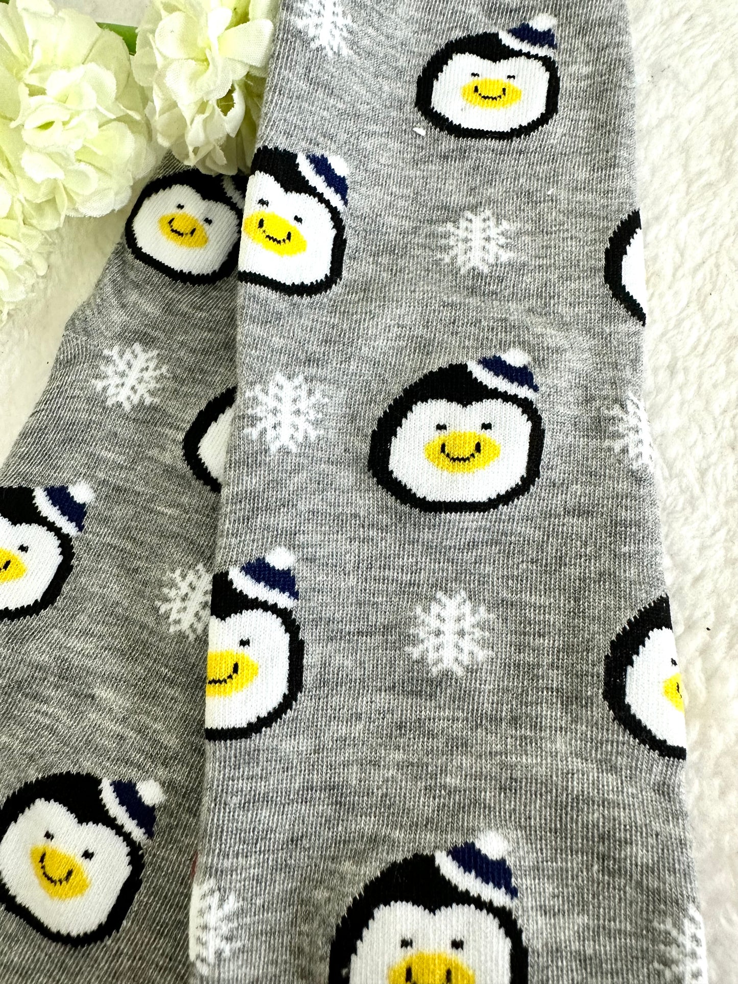 Calcetines navideños pingüino