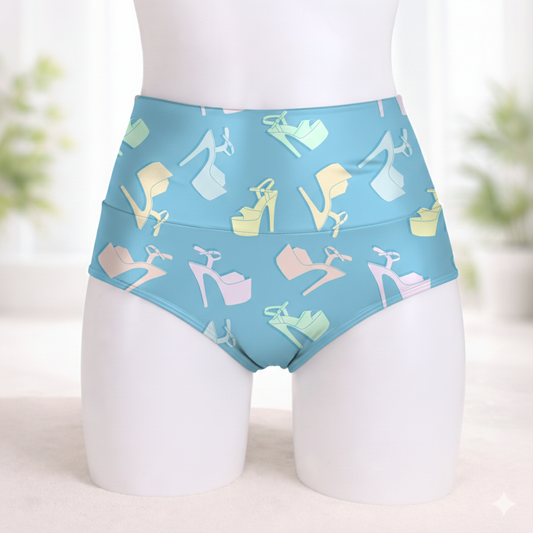 Cachetero zapatillas azul/pasteles