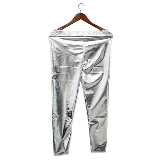 Únicas piezas Leggings metalico plata