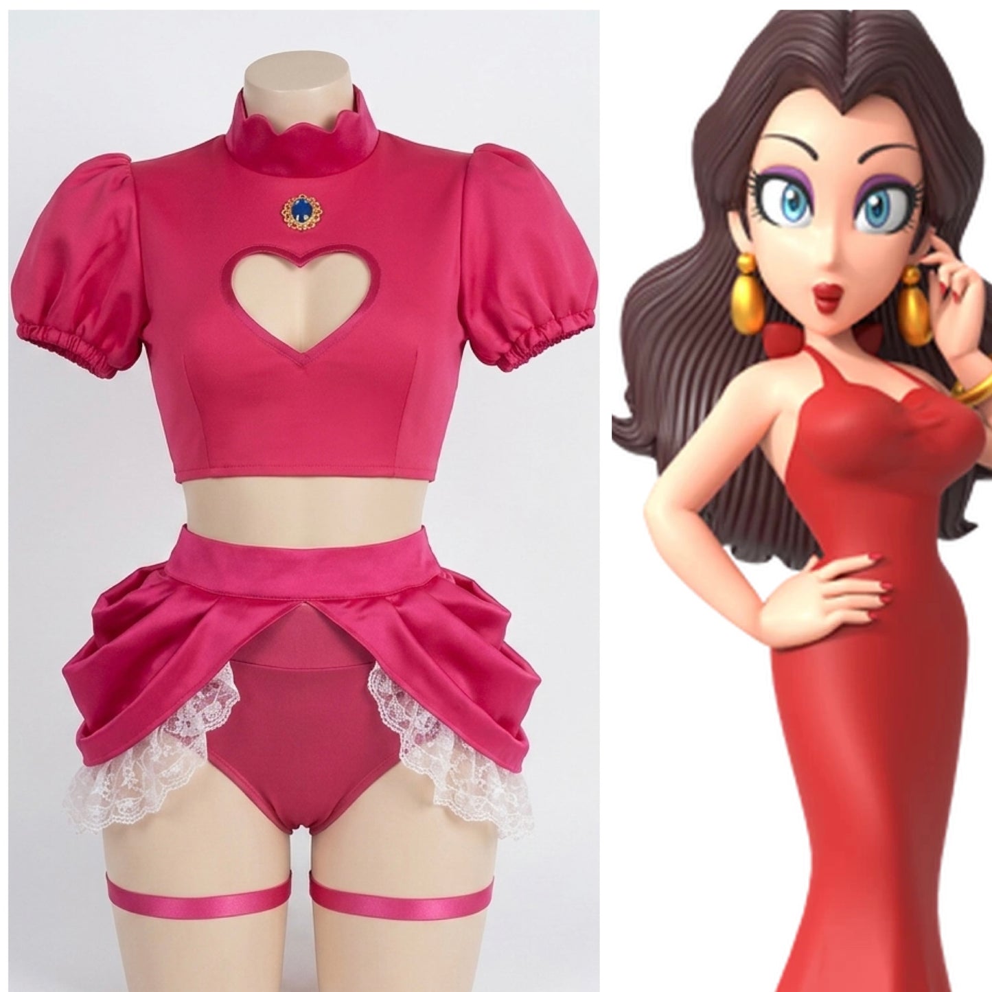 Conjunto hermana princesa 👸 peach pauline