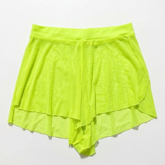 Short falda mesh amarillo neon M