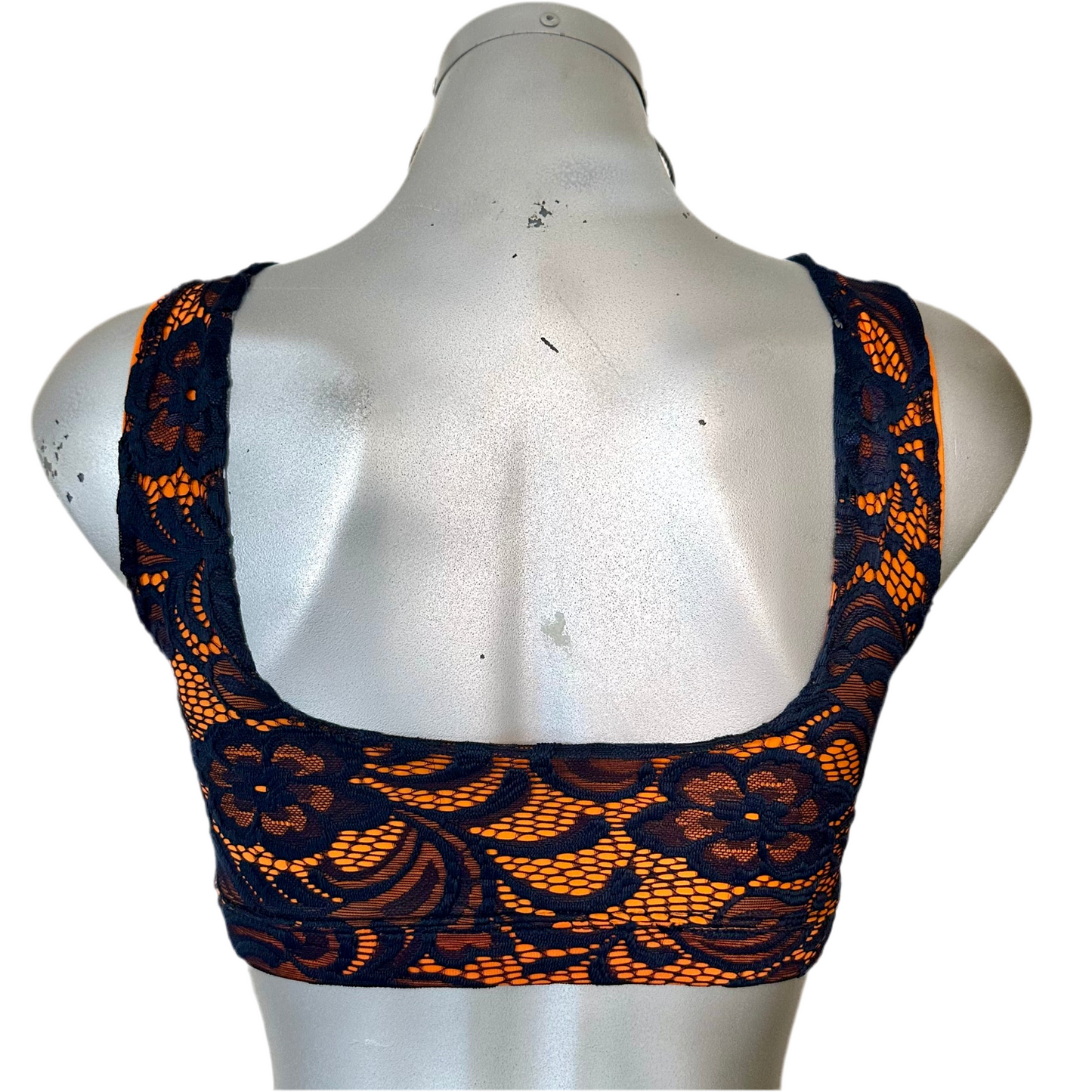 LOL SPORT Top encaje naranja