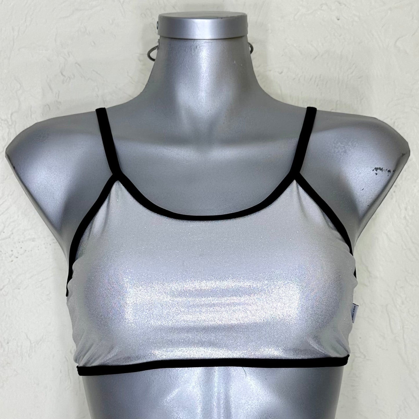 Top jazmin plata liso holograma