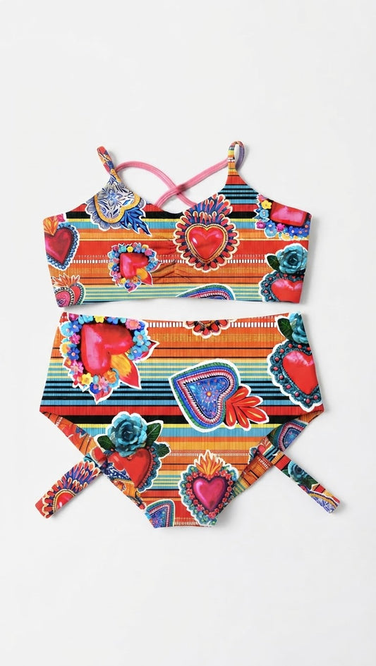 Conjunto Entrelazo petate corazones