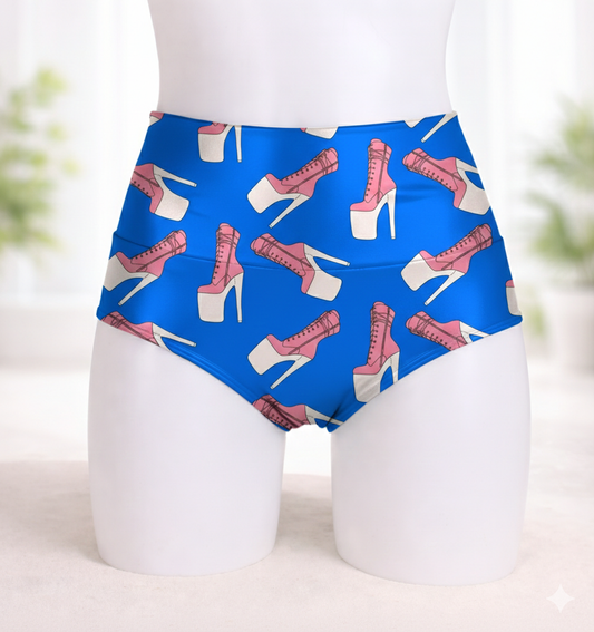 Cachetero zapatillas botas azul