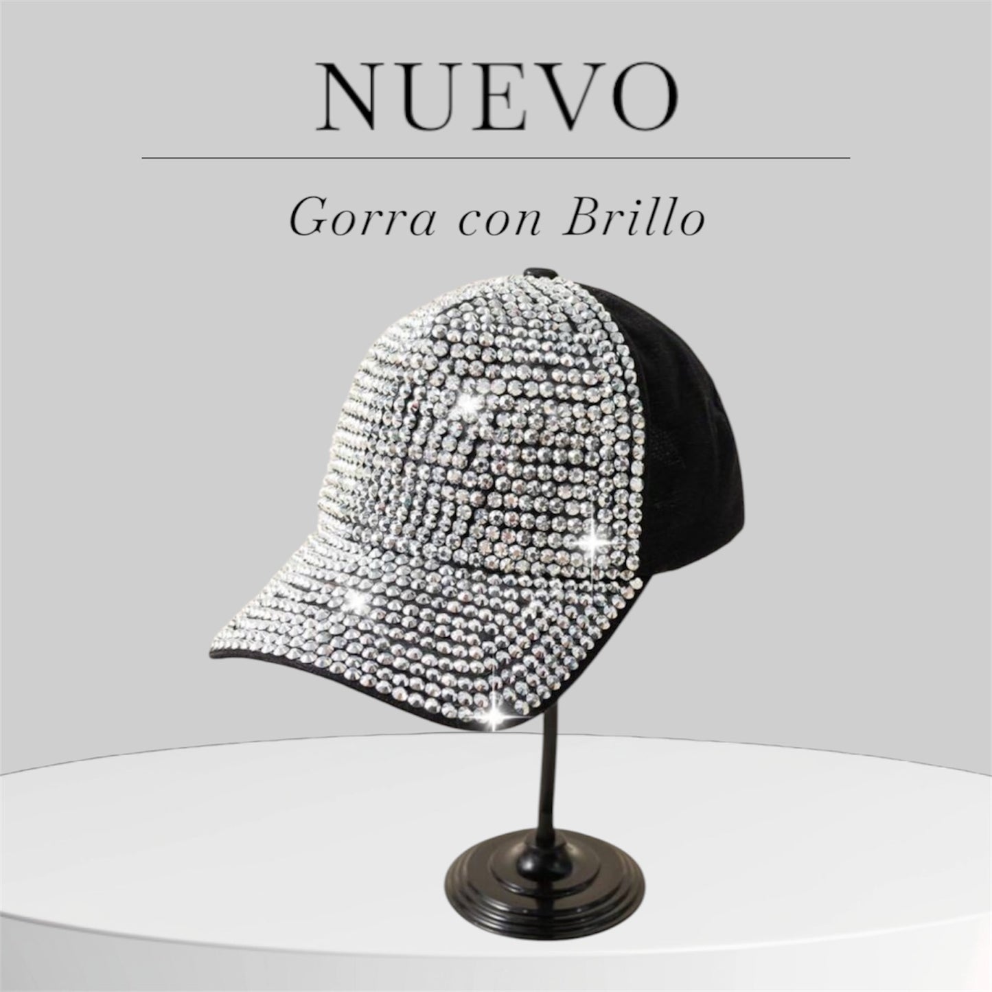 Gorra con diamantes