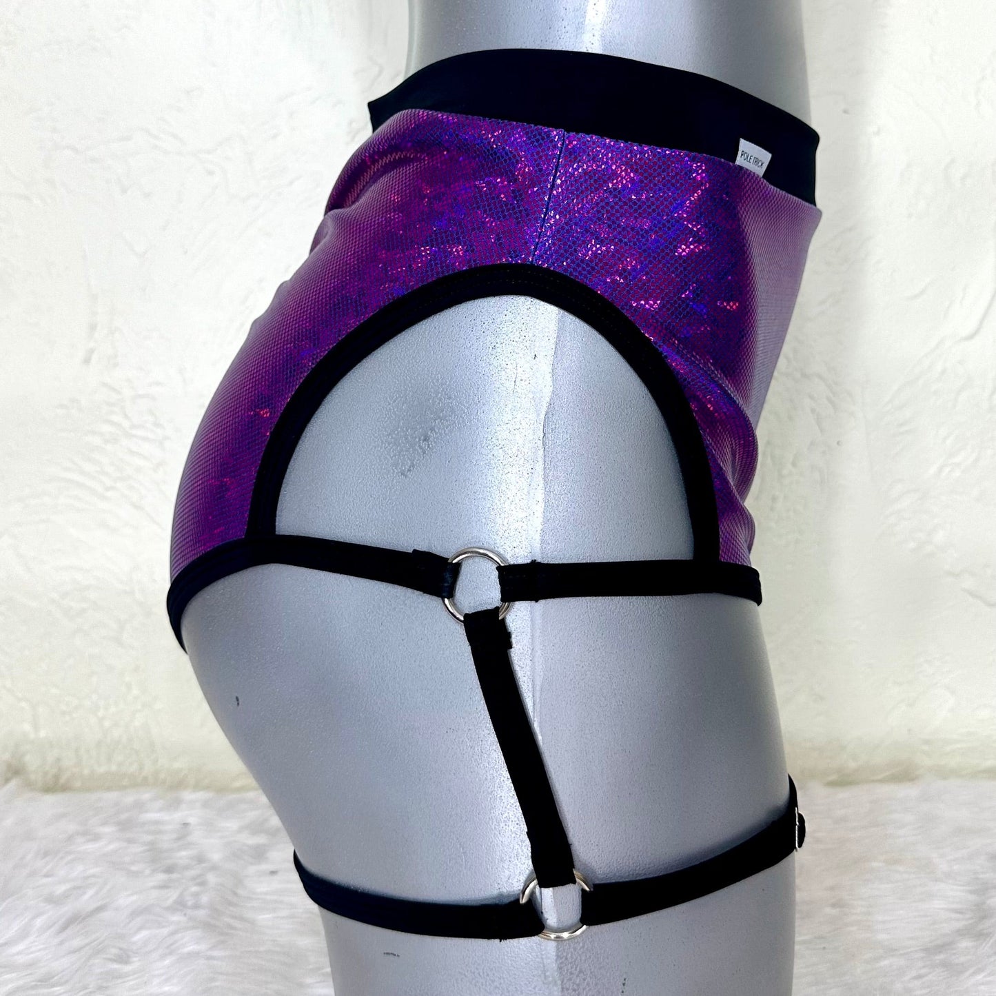 Cachetero arnés cadera morado