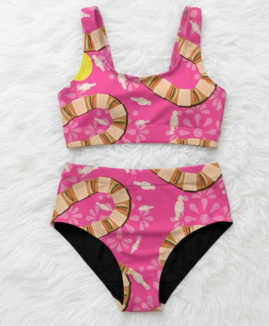 Conjunto rosca de reyes rosa 👑