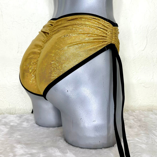 Cachetero jaretas pin-up dorado holograma