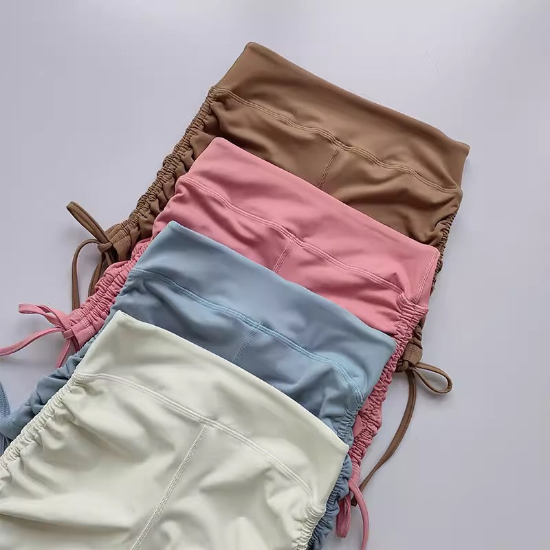 Short jaretas largo cintura super alta