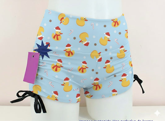 Short jaretas patitos navideños