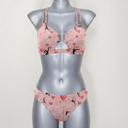 Conjunto Yumi Heart Set 🖤 Pink Pole Dream