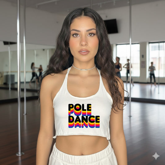 Playerita Crop Top Pole Dance Retro