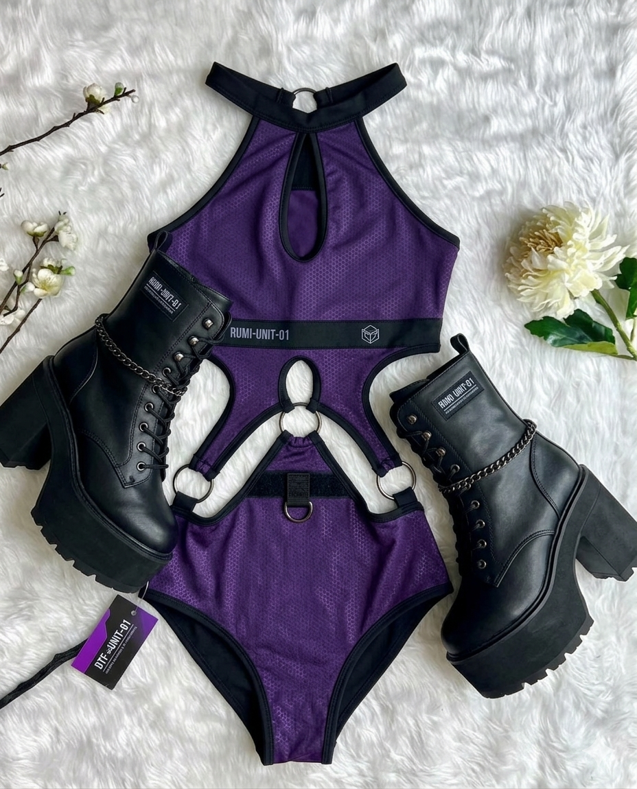 Body Aros Argolla Rumi Kpop inspo. Morado