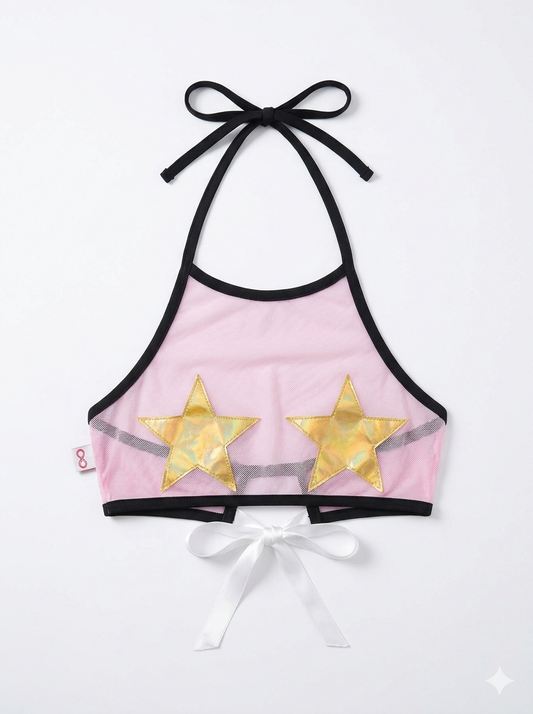 Top transparencia ajustable pezoneras M